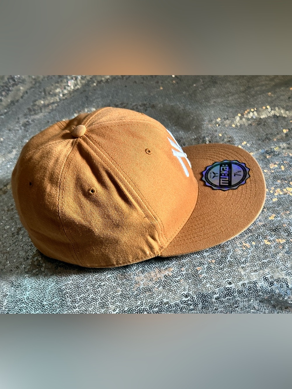 Mika Headwear Company Caramel Brown Snapback Hat with White Logo - Picture 8 of 14